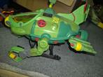 Groen speelgoed vliegtuig/ruimteschip met grijper, Ophalen of Verzenden, Gebruikt