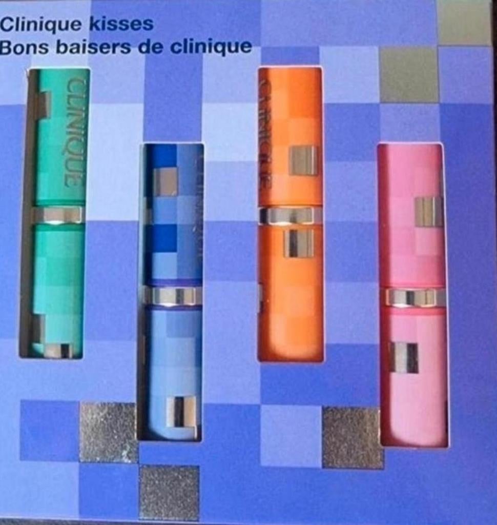 Set van Clinique Kisses lipsticks., Ophalen of Verzenden, Zo goed als nieuw, Lippen, Make-up