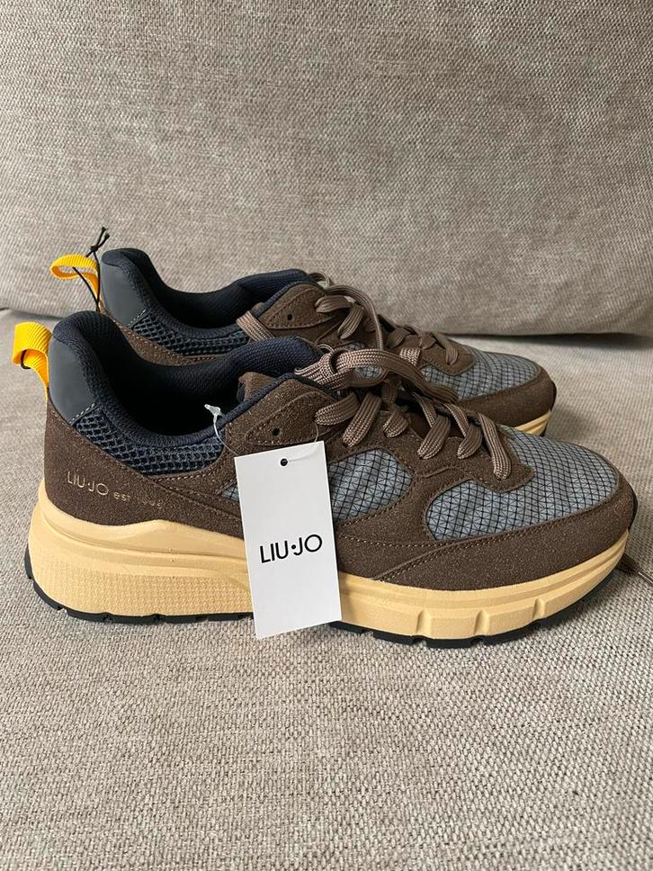 Liu Jo Heren Sneakers Maat 44 - Nieuw met Label, Kleding | Heren, Schoenen, Nieuw, Sneakers of Gympen, Bruin, Ophalen of Verzenden