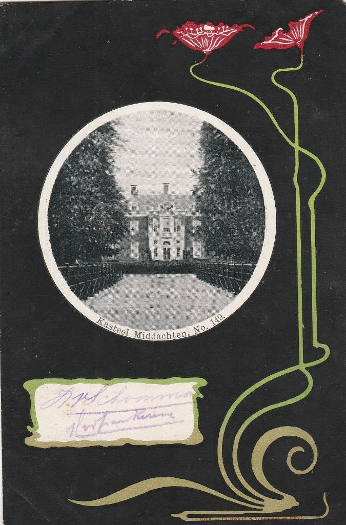 de steeg- kasteel middachten 1902, Ophalen of Verzenden, Voor 1920, Gelderland