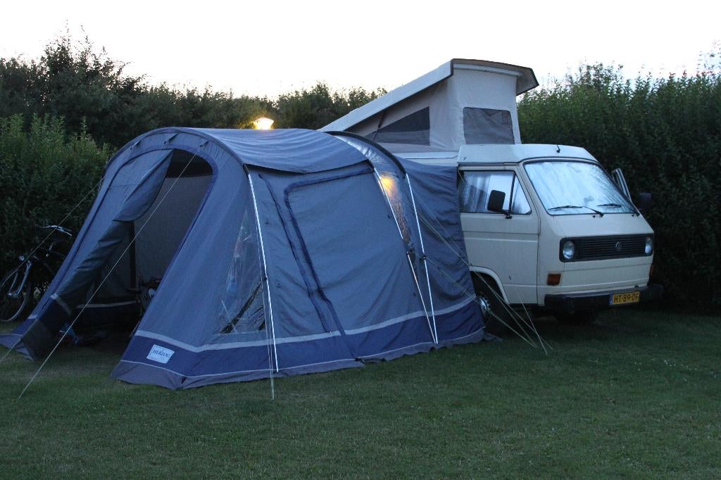 Mooie Bustent / Voortent voor Camper (met pees), Ophalen, Gebruikt