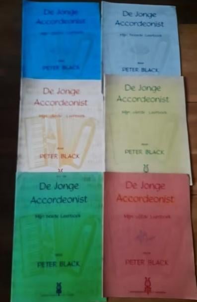 accordeon lesboeken-de jonge accordeonist deel 1+2+3+4+5+6, Ophalen of Verzenden, Gebruikt, Les of Cursus, Accordeon