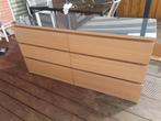 Mooie ikea malm ladekast met 6 lades en glasplaat, Huis en Inrichting, Kasten | Ladekasten, Ophalen, 5 laden of meer, 150 tot 200 cm
