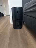 Componibili Kartell. Design. Twee zwarte kunststof kastjes, Huis en Inrichting, Ophalen, Kunststof, Gebruikt, Minder dan 45 cm