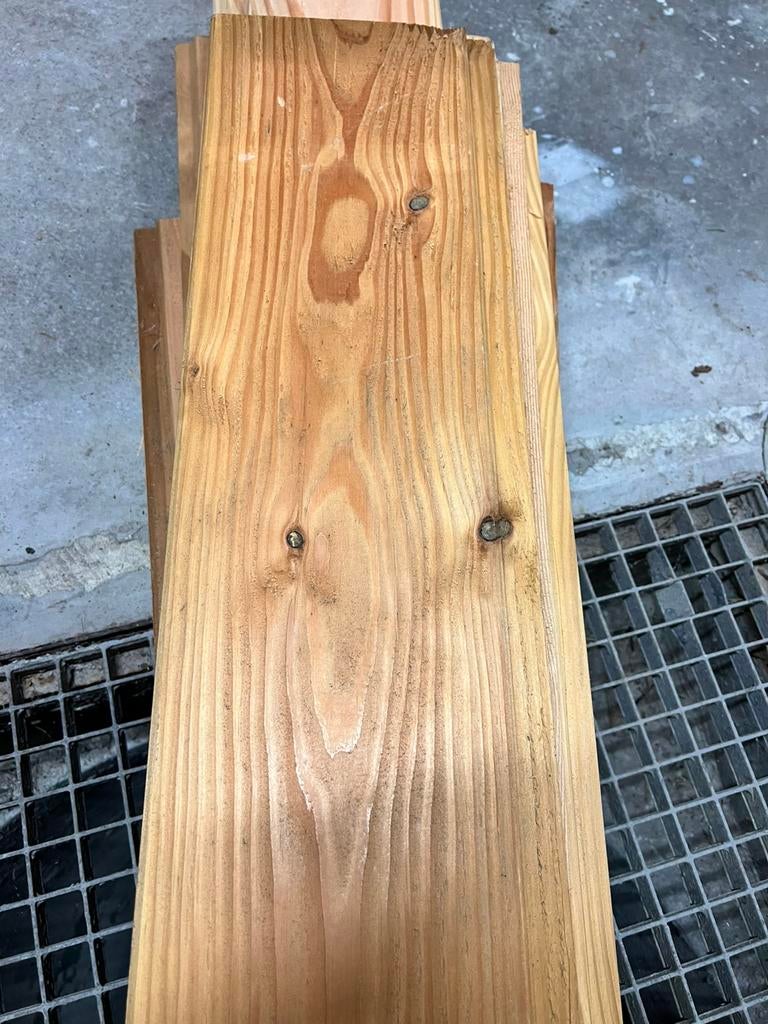 Douglas vellingdelen/planken nieuw (mes- en groefplanken), Doe-het-zelf en Verbouw, Hout en Planken, Zo goed als nieuw, Plank