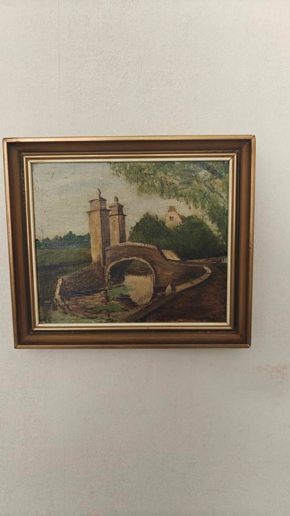 Brug Rustenburg Den Haag - Loosduinen (H. van Amstel), Antiek en Kunst, Kunst | Schilderijen | Klassiek, Verzenden