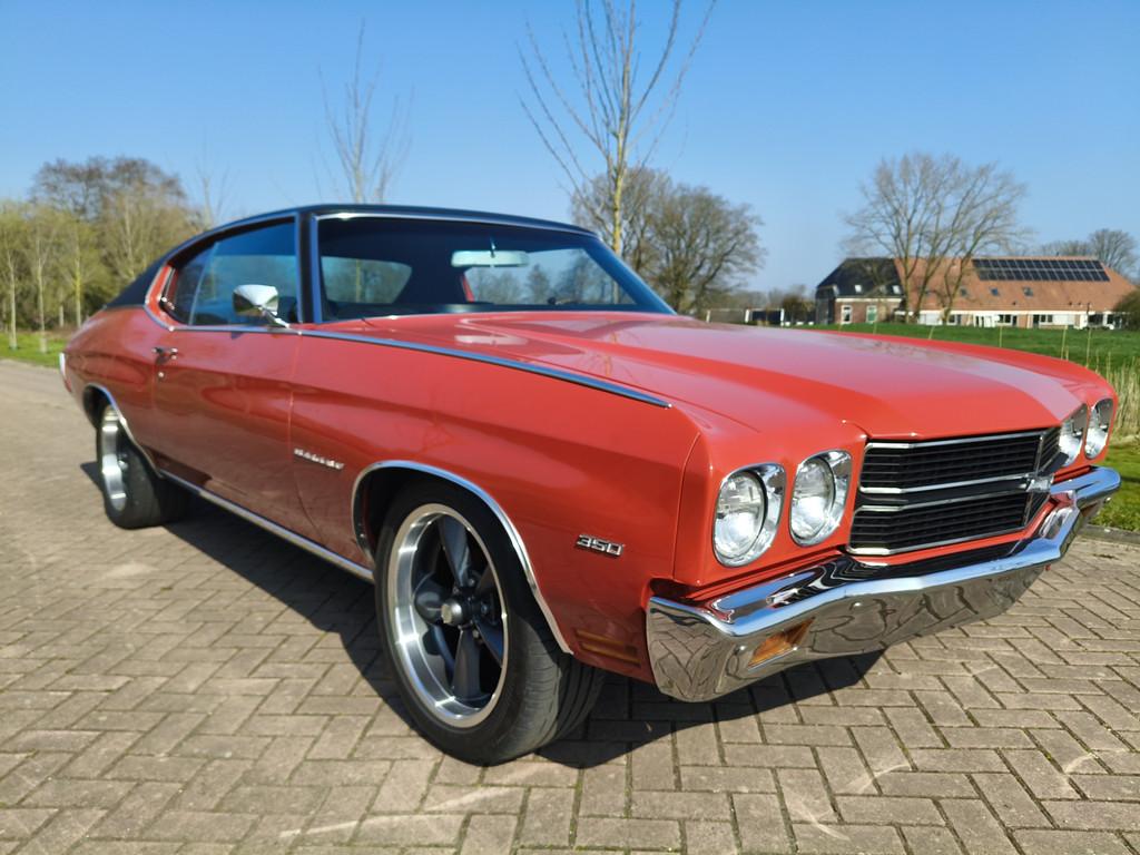 Chevrolet CHEVELLE 355 V8 AUTOMATIC NL KENTEKEN (bj 1970), Automaat, 295 pk, Zwart, Chevrolet