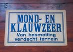 Nederlandse 1943 gedateerde Mond- en Klauwzeer Poster, Ophalen of Verzenden, Luchtmacht, Nederland, Foto of Poster