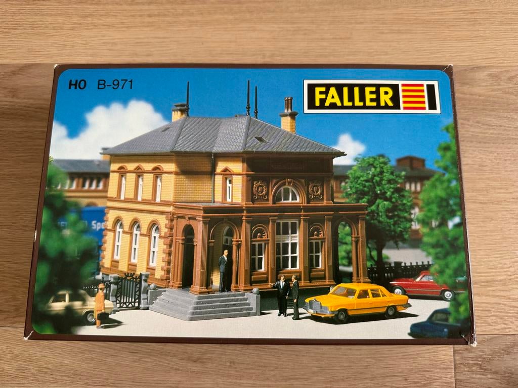 Faller B-971 HO Station Gebouw Bouwpakket, Overige merken, Gelijkstroom of Wisselstroom, Brug, Tunnel of Gebouw, Nieuw