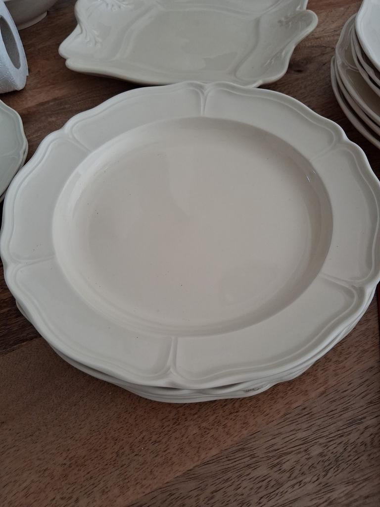 Wedgwood Queens Plain / Shape 6 mooie Ontbijt borden 23 cm, Ophalen of Verzenden, Zo goed als nieuw, Bord(en), Wedgwood