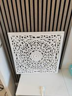 Oosters wandpaneel houtsnijwerk decoratie wit, Ophalen of Verzenden, Gebruikt