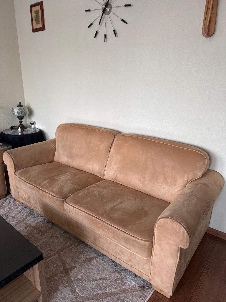 Bankset, Huis en Inrichting, Banken | Bankstellen, Ophalen, Overige materialen, Gebruikt, Minder dan 75 cm