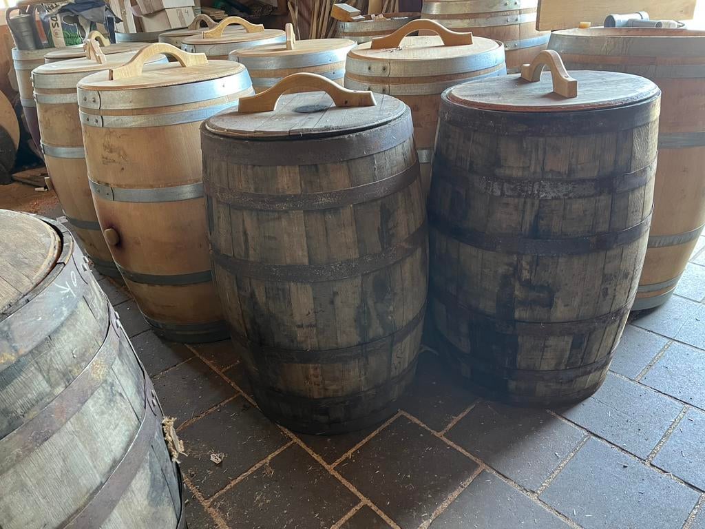 Regenton wijnvat whiskyvat eikenhout wateropvang dompelton, Gerard Krale, Nieuw, Ophalen of Verzenden, Info@gkrale.nl