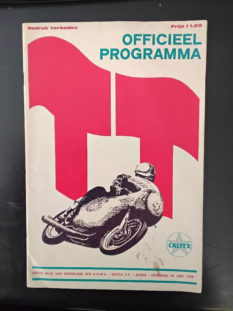Tt assen programma 1968, Ophalen of Verzenden, Zo goed als nieuw, Motoren