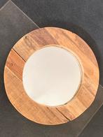 Spiegel rond steigerhout 40cm, Ophalen, Minder dan 50 cm, Gebruikt, Rond