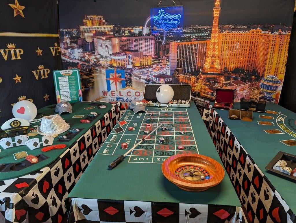 Casinoset, poker,roulette tafel huren,casino blackjack Actie, Ophalen, Nieuw, Abraham of Sarah