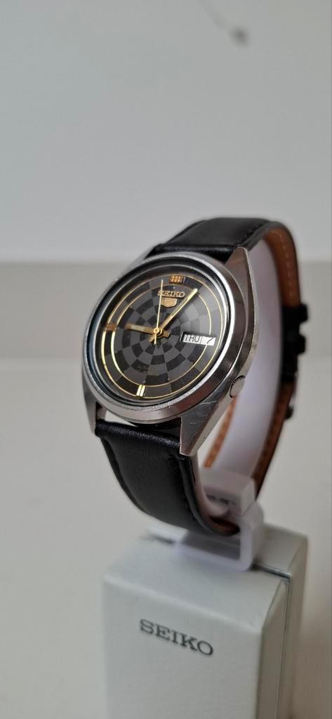 Vintage Seiko 5 automatic horloge, Sieraden, Tassen en Uiterlijk, Horloges | Heren, Seiko, Leer, Ophalen of Verzenden