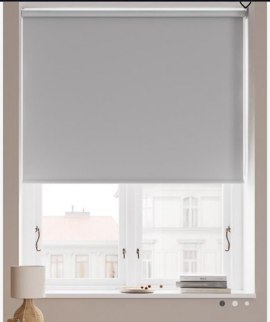 Rolgordijn verduisterend BOLGA 67x170 lichtgrijs, Ophalen of Verzenden, Zo goed als nieuw, Grijs, 150 tot 200 cm