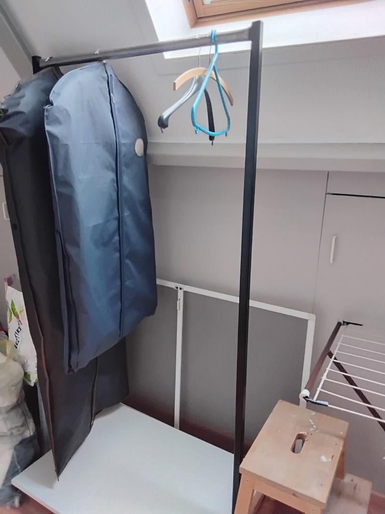 Verrijdbaar kledingrek - 85x60x170 cm, Ophalen, Met wielen, Gebruikt