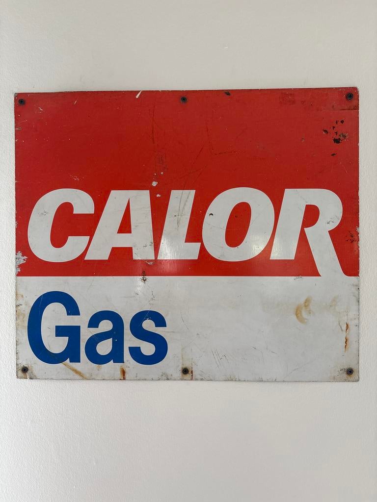 Calor Gas reclamebord, Antiek en Kunst, Curiosa en Brocante, Ophalen of Verzenden
