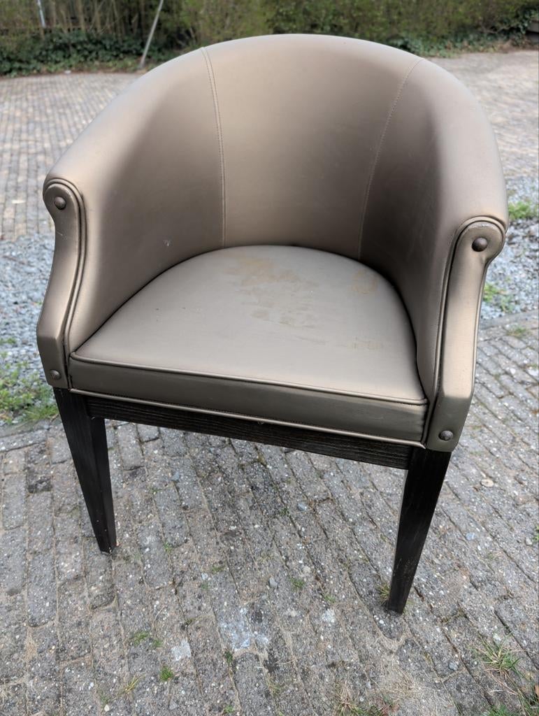 GRATIS! 8x eetkamer stoel goud in slechte staat, Huis en Inrichting, Stoelen, Ophalen, Gebruikt, Overige kleuren, Vijf, Zes of meer stoelen