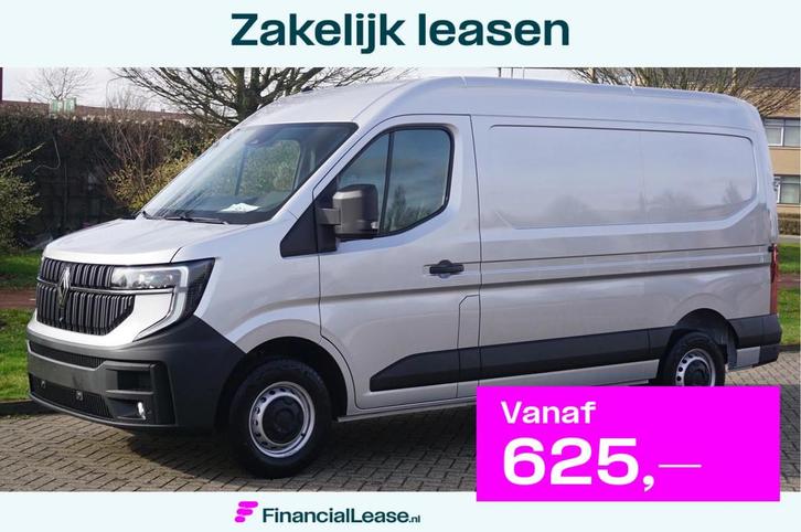 Renault Master T35 170PK L2H2 BPM VRIJ! 10" R-Link Navi, Cam, Auto's, Bestelauto's, Bedrijf, Lease, Financial lease, ABS, Alarm
