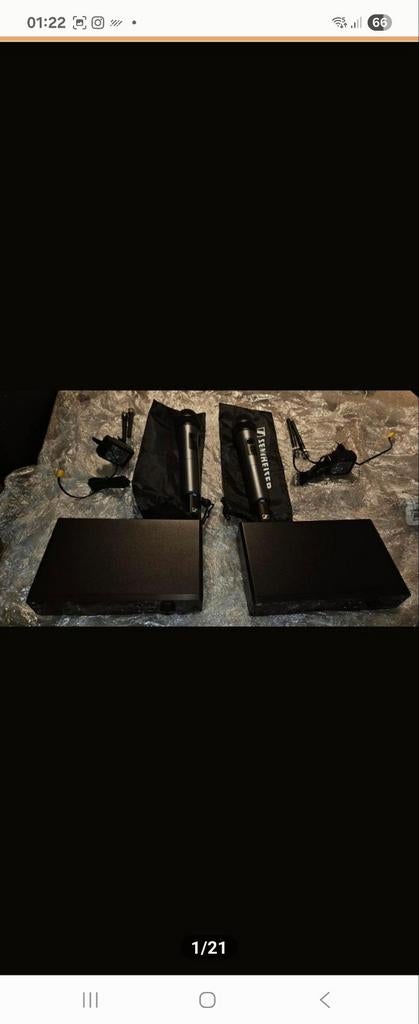 Sennheiser microfoon draadloos, Muziek en Instrumenten, Microfoons, Ophalen, Zo goed als nieuw, Zangmicrofoon, Draadloos