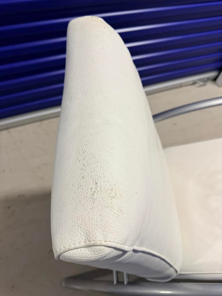 2x Harvink fauteuil - design - set (opnieuw te bekleden), Huis en Inrichting, Fauteuils, Ophalen, Gebruikt, 50 tot 75 cm, Leer