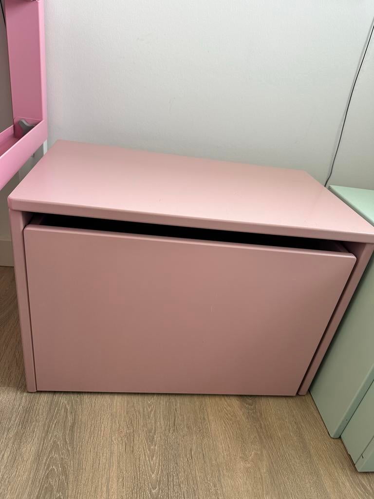 Flexa roze ladekastje, Huis en Inrichting, Kasten | Ladekasten, Ophalen, Overige materialen, Gebruikt, 1 of 2 laden
