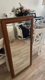 Mooie houten spiegel, Huis en Inrichting, Woonaccessoires | Spiegels, Ophalen of Verzenden, Zo goed als nieuw, Rechthoekig, Minder dan 100 cm