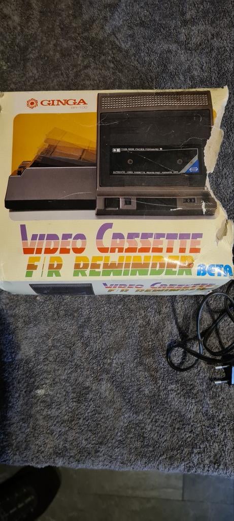 Ginga F/R Rewinder Beta Videocassette Rewinder BR-100, Ophalen, Zo goed als nieuw, Overige typen
