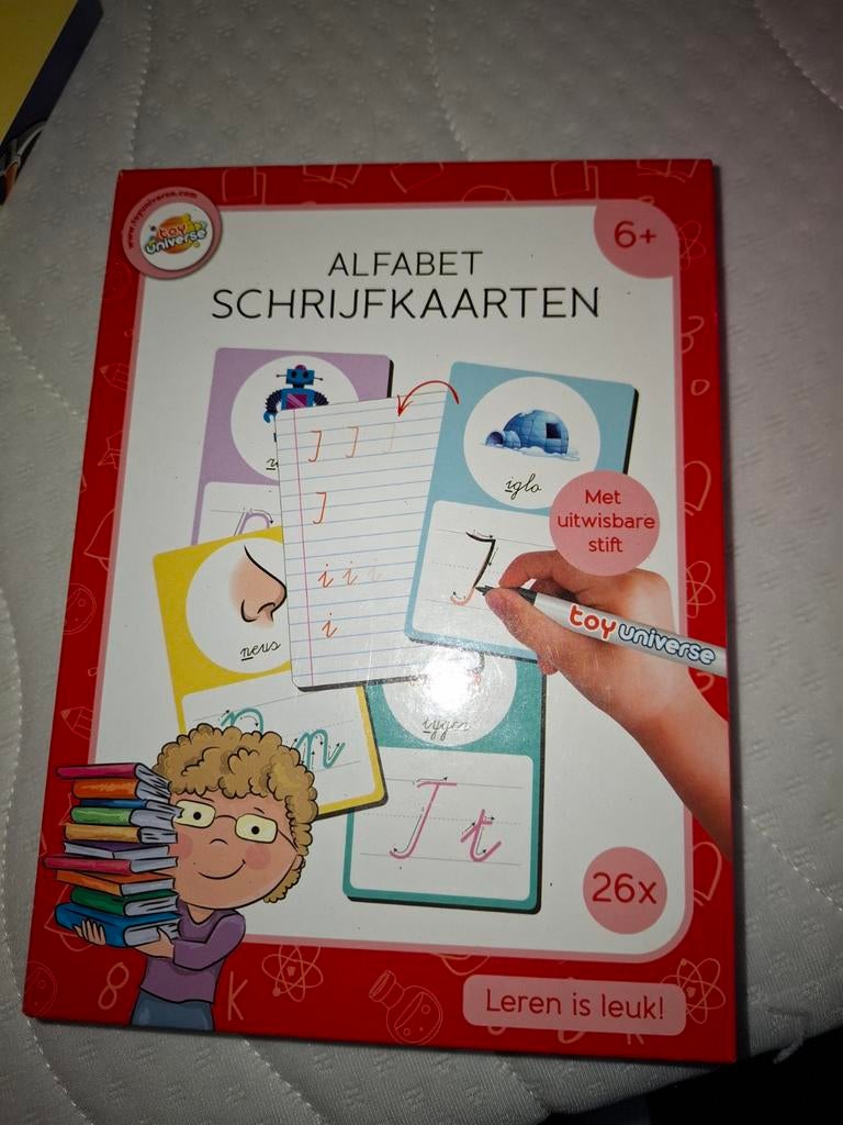 Alfabet schrijfkaarten 6+, Ophalen of Verzenden, Zo goed als nieuw, Taal en Lezen