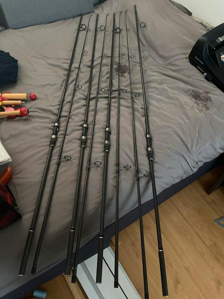 4x Shimano Force Master 2,5lb 12ft Karperhengels, Watersport en Boten, Hengelsport | Karpervissen, Gebruikt, Werphengel, Ophalen