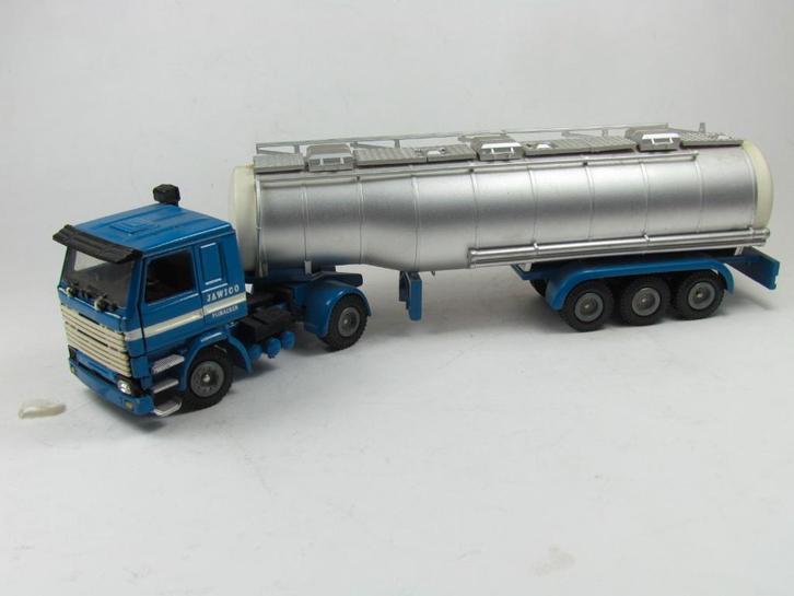 Tekno Scania R142 Hobur tankoplegger JAWICO, Hobby en Vrije tijd, Modelauto's | 1:50, Zo goed als nieuw, Bus of Vrachtwagen, Tekno