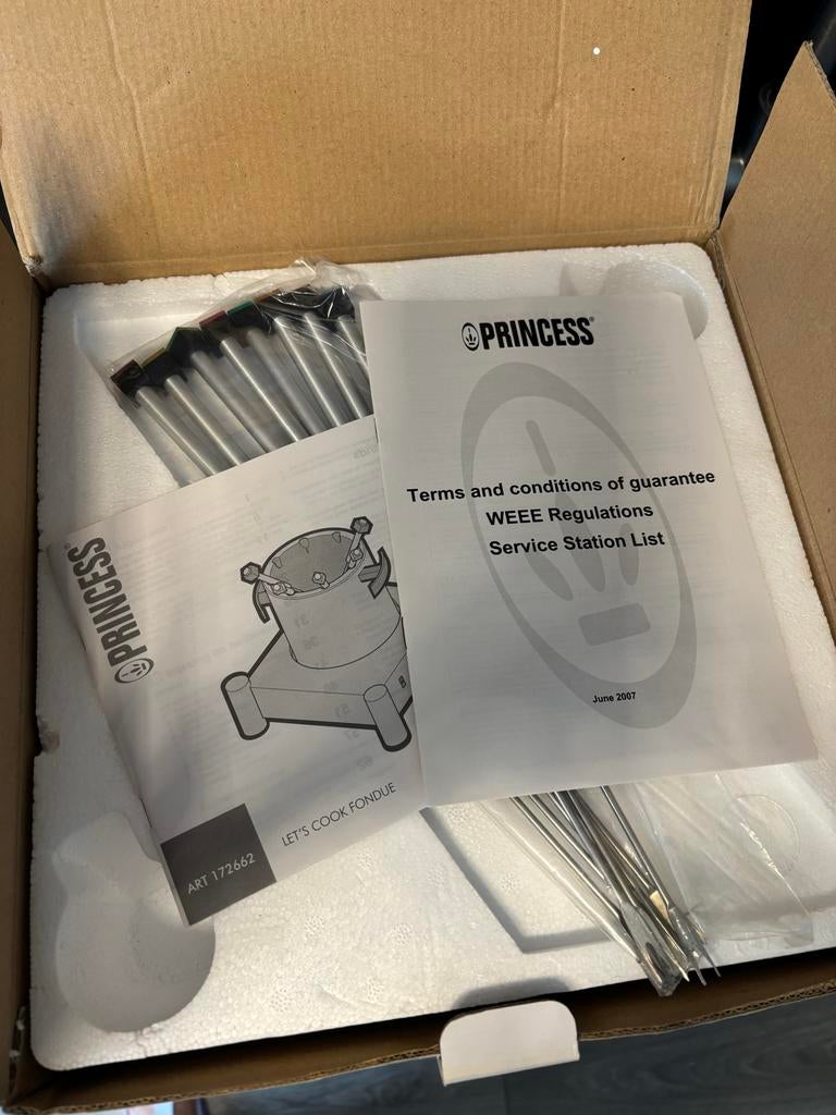 Fondueset/ hotpot van Princess, Ophalen of Verzenden, Nieuw, Elektrisch, Fondueset