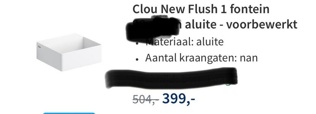 Clou fontein zwevend, Ophalen of Verzenden, Nieuw, Toilet