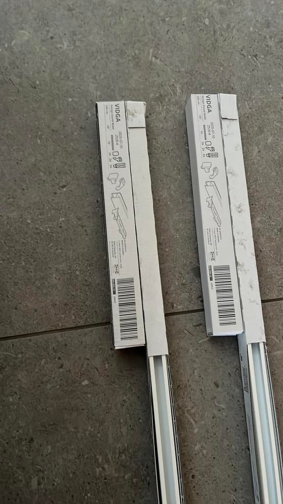 Gordijnrails Ikea Vidga nieuw, Huis en Inrichting, Ophalen, Nieuw, 50 tot 100 cm, Wit