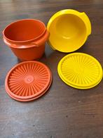 Vintage Tupperware kommen met deksel - Oranje & Geel ster, Huis en Inrichting, Keuken | Tupperware, Ophalen of Verzenden, Zo goed als nieuw