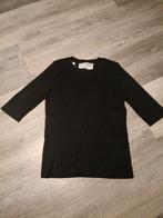 Zwarte geribbelde top met korte mouwen van SELECTED FEMME, Kleding | Dames, Tops, Maat 38/40 (M), Zwart, Ophalen of Verzenden