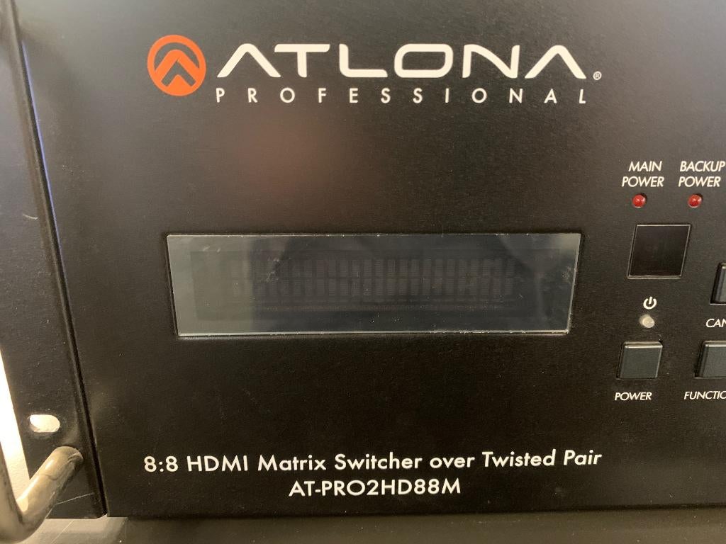 Atlona Full-HD 8x8 HDMI Video Matrix, Gebruikt, +49 6196 771 5944, Ophalen of Verzenden, Atlona