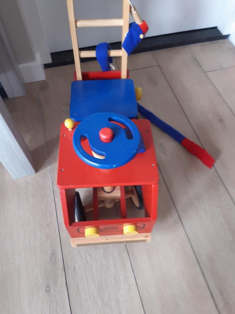 Houten loopauto voor kinderen, Ophalen of Verzenden, Gebruikt