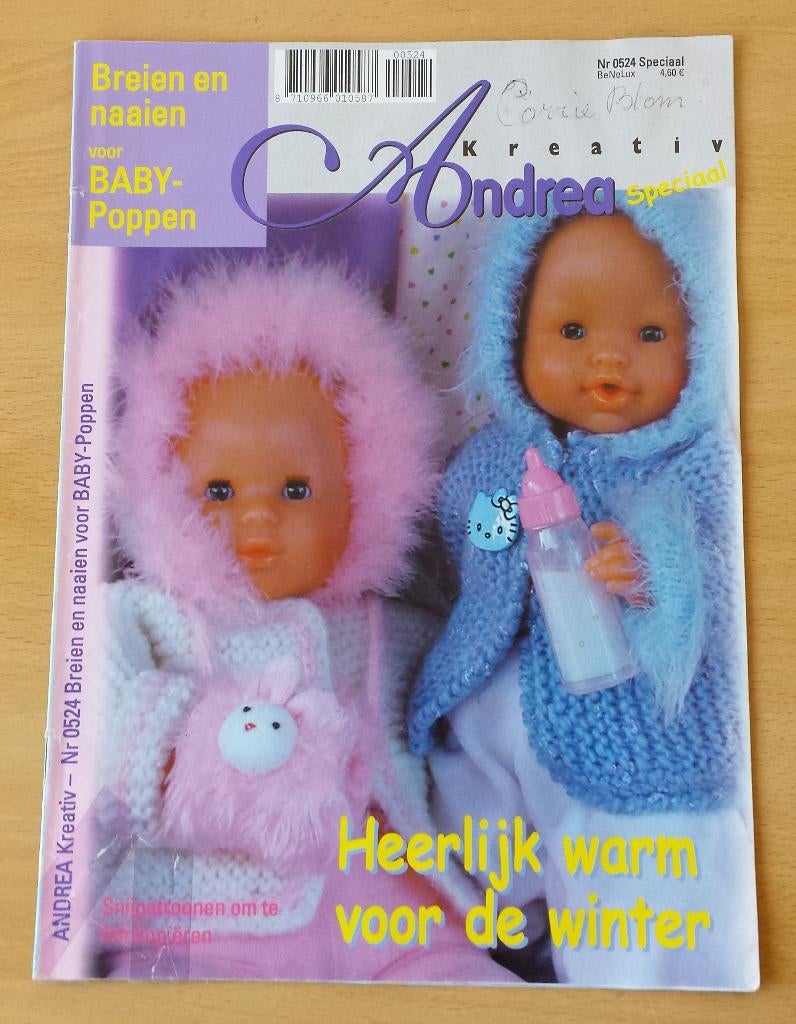 Andrea Kreativ - nr.524 - breien en naaien, Hobby en Vrije tijd, Kledingpatronen, Overige merken, Kind, Ophalen of Verzenden, Nvt