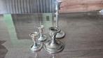 (Ver)zilvere vintage kandelaars, Antiek en Kunst, Antiek | Kandelaars, Ophalen of Verzenden, Zilver
