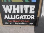 Zeefdruk / Affiche WHITE ALLIGATOR / San Francisco, Antiek en Kunst, Kunst | Litho's en Zeefdrukken, Ophalen of Verzenden