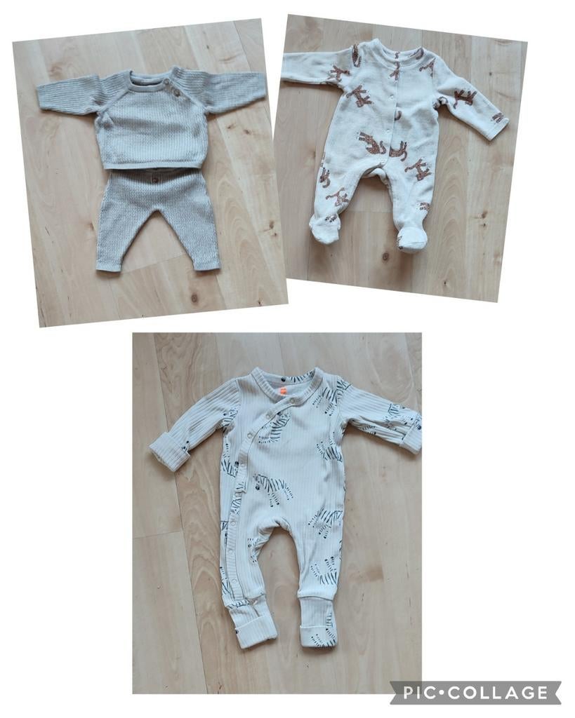 Te koop: 3x newborn babypakjes maat 50, Kinderen en Baby's, Babykleding | Maat 56, Ophalen of Verzenden, Zo goed als nieuw, Jongetje of Meisje