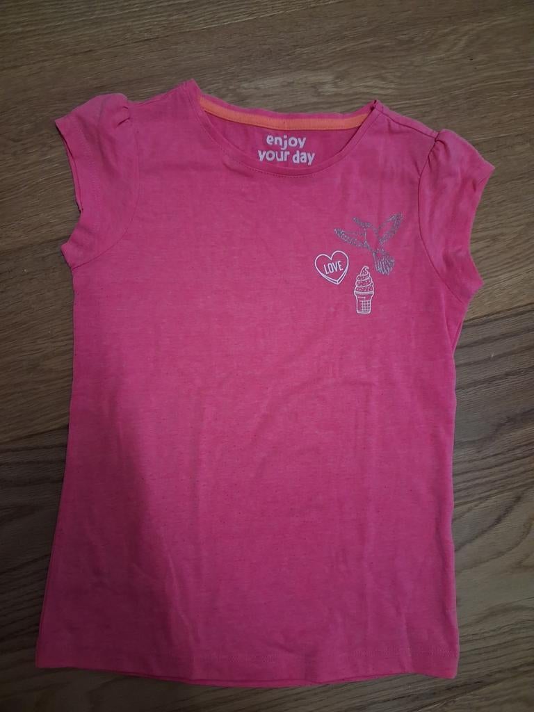 Leuk shirt van de Hema maat 134/140, Gebruikt, Meisje, Ophalen of Verzenden, Shirt of Longsleeve