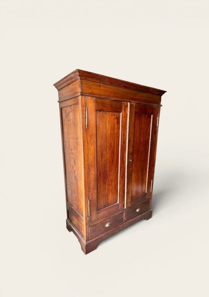 Teak houten kast 200x125x60, Antiek en Kunst, Antiek | Meubels | Kasten, Ophalen