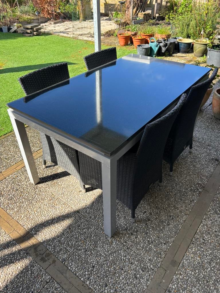 Complete tuinset Bois le Duc, Tuin en Terras, Ophalen, Gebruikt, Eettafel, Tuinset
