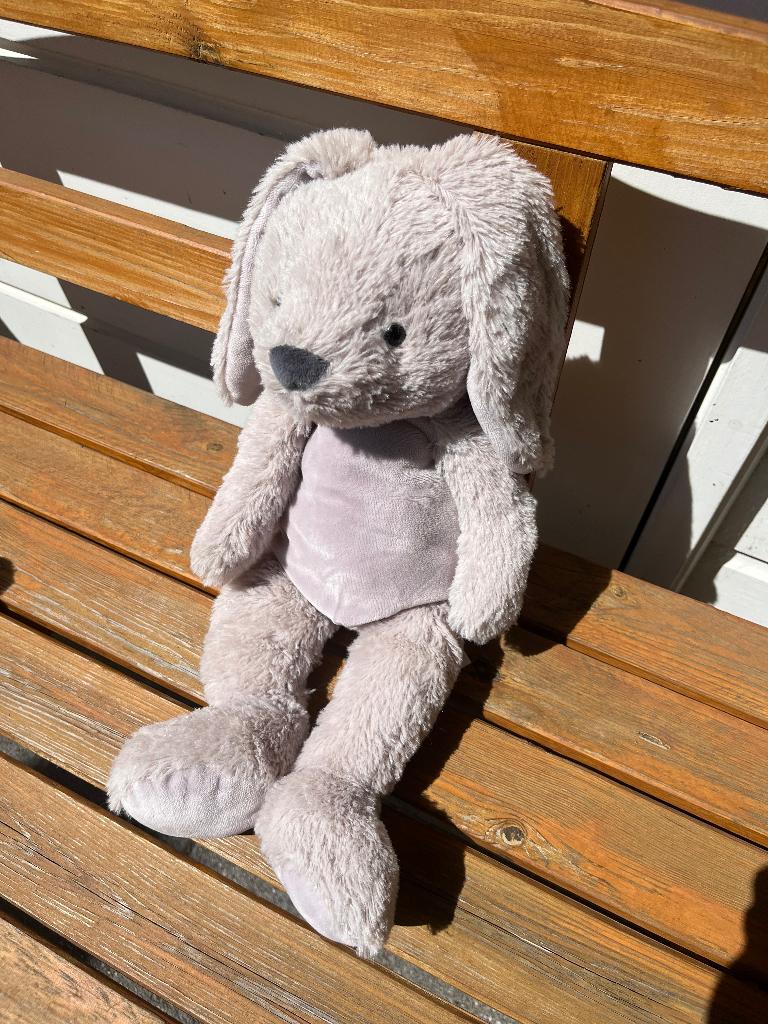 Bambino Evora kruidvat knuffel konijn grijs | 40 cm, Ophalen of Verzenden, Zo goed als nieuw, Konijn