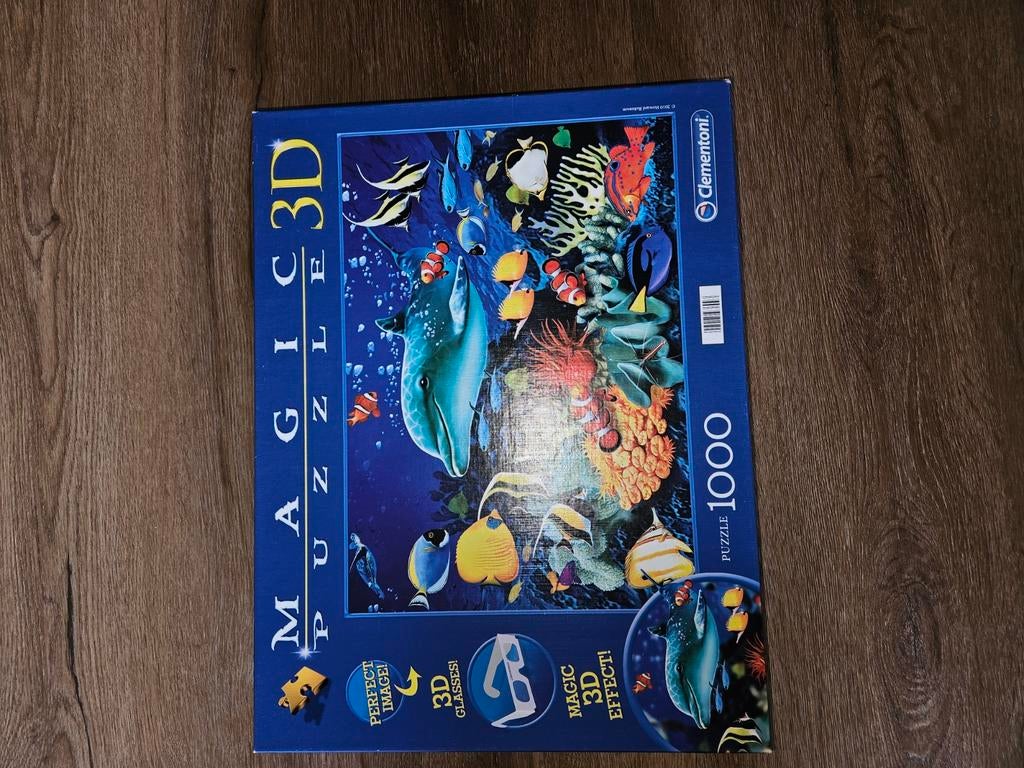 Magic 3D Puzzel 1000 stukjes - Onderwaterwereld, Ophalen of Verzenden, Meer dan 50 stukjes, Gebruikt, 6 jaar of ouder